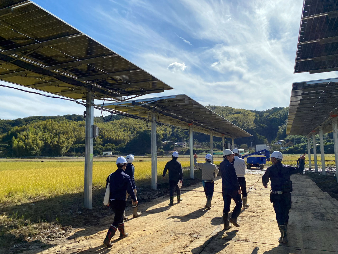 出光徳島営農型太陽光発電所設置工事
