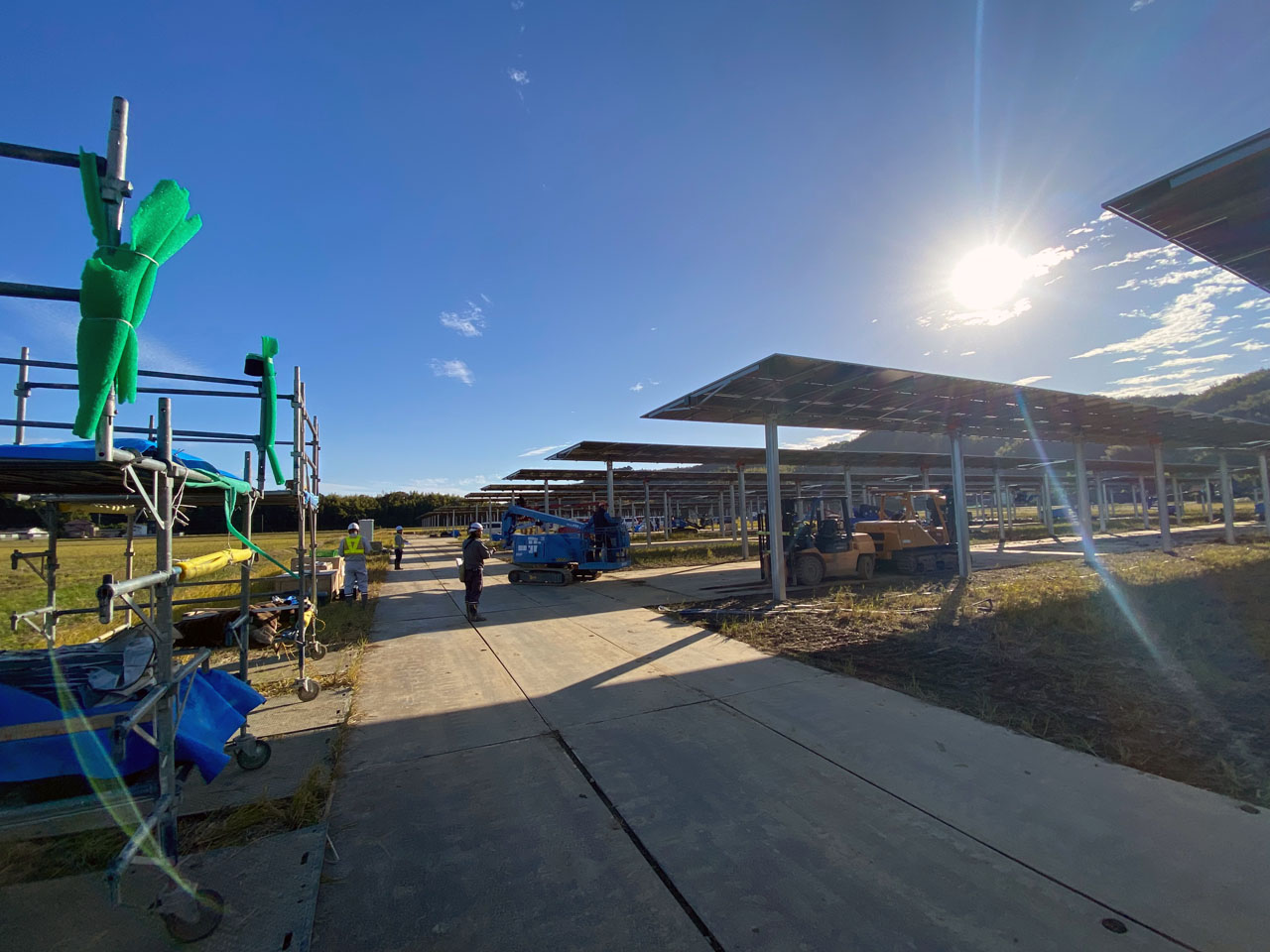 出光徳島営農型太陽光発電所設置工事