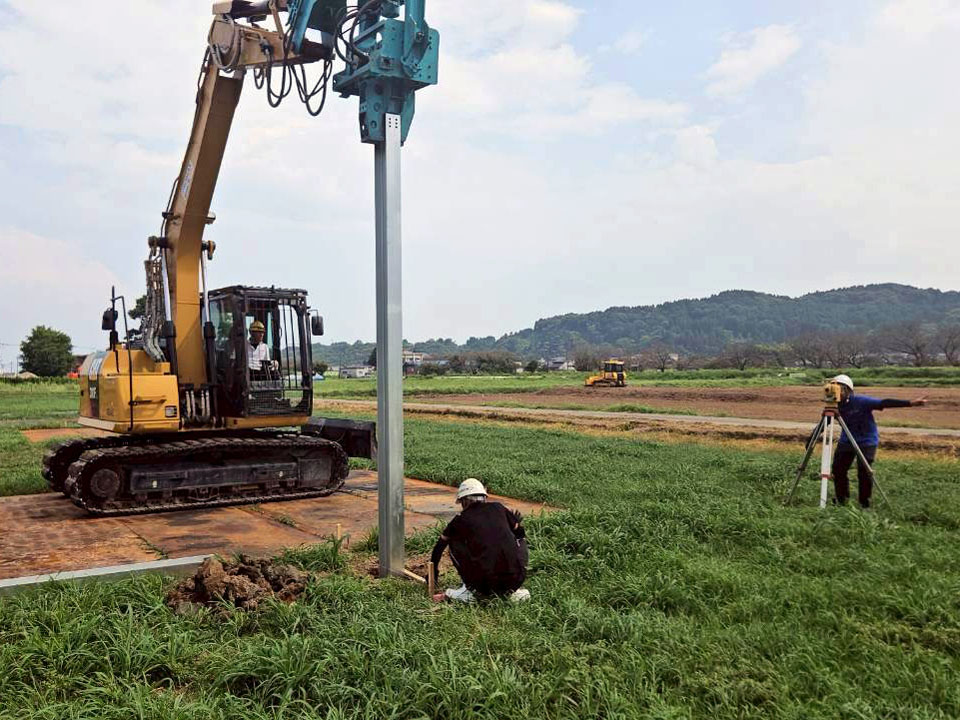 氷見加納地区営農型太陽光発電所設置工事